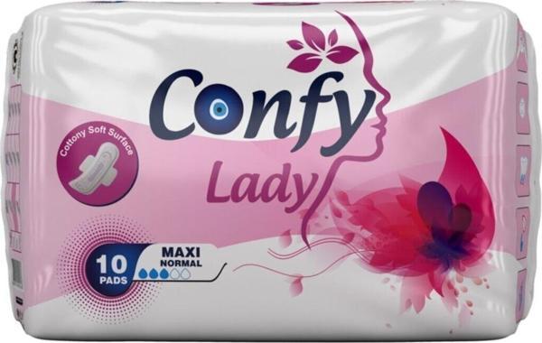 Confy Lady Hijyenik Ped Maxi Normal 10 Adet - Image 1
