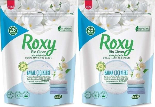Dalan Roxy Bio Clean Matik Sabun Tozu 800gr Bahar Çiçekleri (2 Li Set) (52 Yıkama) - Image 1