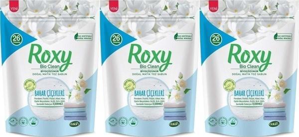 Dalan Roxy Bio Clean Matik Sabun Tozu 800gr Bahar Çiçekleri (3 Lü Set) (78 Yıkama) - Image 1
