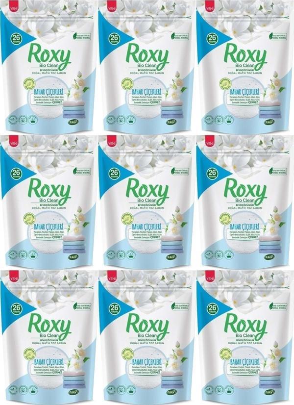 Dalan Roxy Bio Clean Matik Sabun Tozu 800gr Bahar Çiçekleri (9 Lu Set) (234 Yıkama) - Image 1