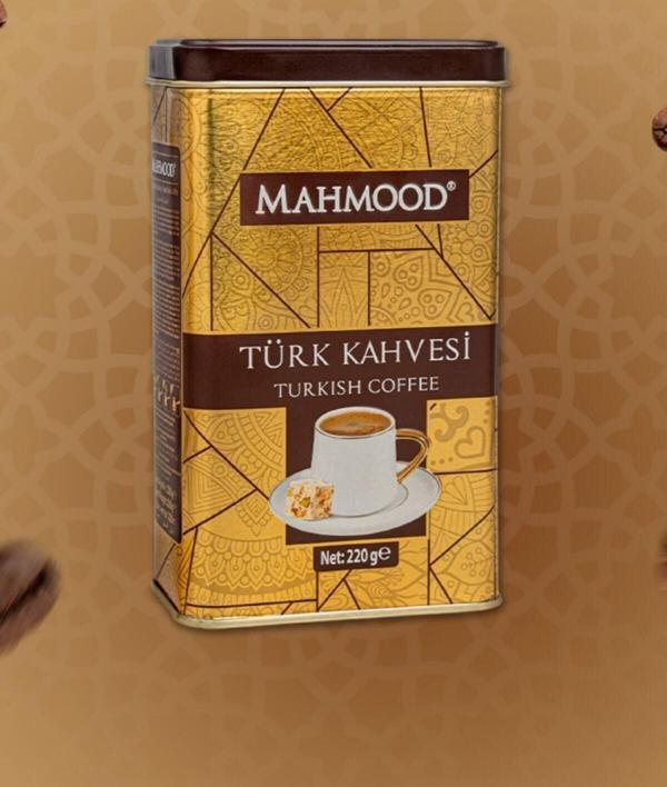 Mahmood Orta Kavrulmuş Türk Kahvesi Metal Kutu 220 gr - Image 1