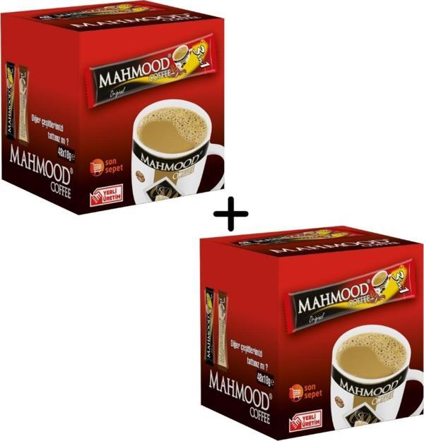 Mahmood Coffee 3ü 1 Arada Hazır Kahve 48 Adet x 18 Gram 2li set - Image 1