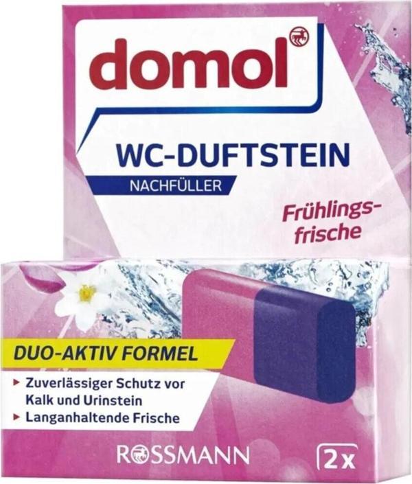 ROSSMANN Domol Wc Tablet Klozet Blok Yedek Bahar Ferahlığı, 2x40 * G 80 G Domol Wc Bahar Kokusu - Image 1