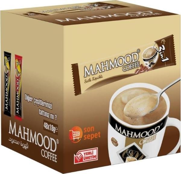 Mahmood Coffee 3ü1 Arada Sütlü Köpüklü Hazır Kahve 48 Adet X 18  gr - Image 1