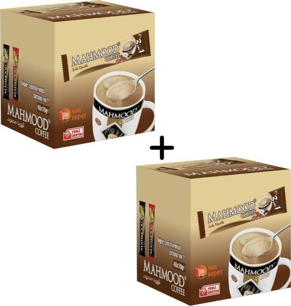 Mahmood Coffee 3ü1 arada Sütlü Köpüklü Hazır Kahve 48 Adet X 18 Gram 2li set - Image 1