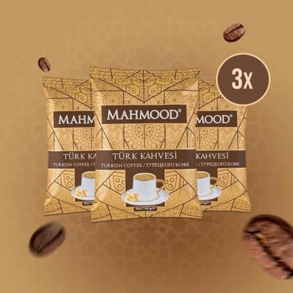 Mahmood Coffee Orta Kavrulmuş Türk Kahvesi 100 gr X 3 - Image 1