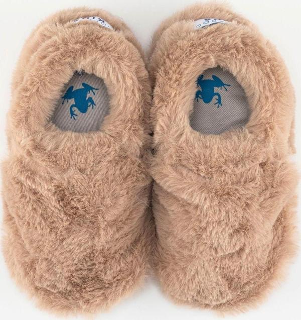 Furry Furry Bej Kürk Barefoot Patik (Hediye Seti) - Image 1