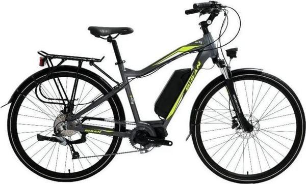 BİSAN E-CITY ELEKTRİKLİ ERKEK ŞEHİR BİSİKLETİ 48CM HD 28 JANT 9 VİTES GRİ YEŞİL - Image 1