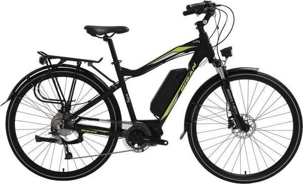 BİSAN E-CITY ELEKTRİKLİ ERKEK ŞEHİR BİSİKLETİ 48CM HD 28 JANT 9 VİTES SİYAH YEŞİL - Image 1