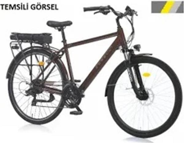 CORELLİ ACERO ELEKTRİKLİ ERKEK ŞEHİR BİSİKLETİ 49CM MD 28 JANT 21 VİTES METALLIC GREY - Image 1