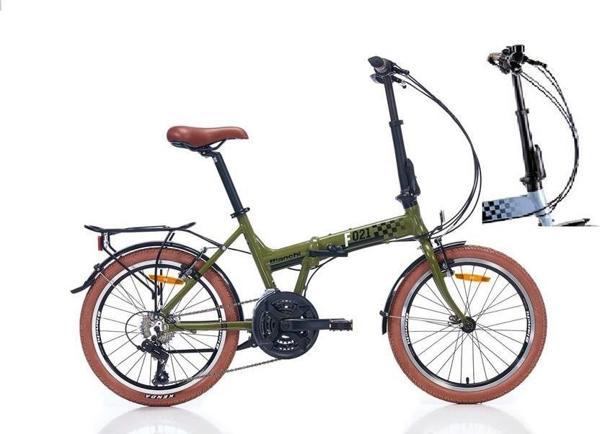 BIANCHI F021 KATLANIR BİSİKLET 380H V 20 JANT 21 VİTES DARKGREY YS7363 GLOSSY - Image 1