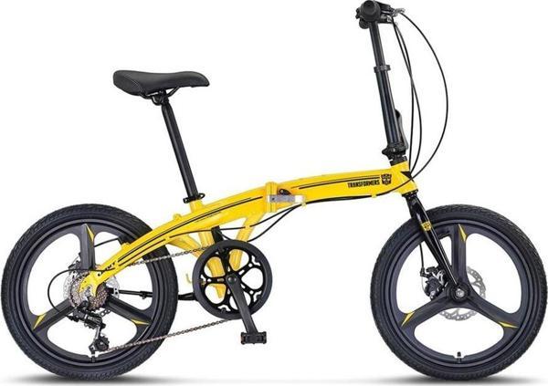 ÜMİT 2032 TRANSFORMERS FOLDING-2D KATLANIR BİSİKLET 20 JANT 6 VİTES SARI - Image 1