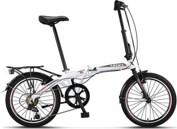 ÜMİT 2036 FOLDING KATLANIR BİSİKLET V 20 JANT 6 VİTES BEYAZ SİLVER KIRMIZI - Image 1