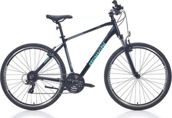 BIANCHI T0017FS ERKEK ŞEHİR BİSİKLETİ 510H V 28 JANT 24 VİTES SİYAH CELESTE YS728 - Image 1