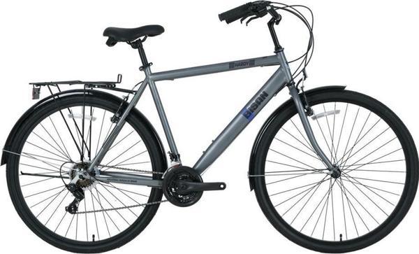 BİSAN HARDY-S ERKEK ŞEHİR BİSİKLETİ 56CM V 28 JANT 21 VİTES GRİ SİYAH - Image 1