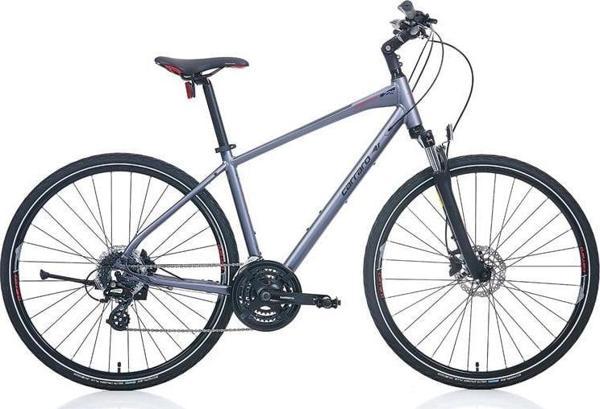 CARRARO SPORTIVE 225 ERKEK ŞEHİR BİSİKLETİ 457H HD 28 JANT 24 VİTES MAT ANTRASİT-SİYAH-KIRMIZI - Image 1
