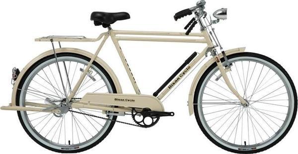 BİSAN ROADSTAR CLASSIC HİZMET BİSİKLETİ 58CM V 26 JANT 1 VİTES BEYAZ SİYAH GOLD - Image 1