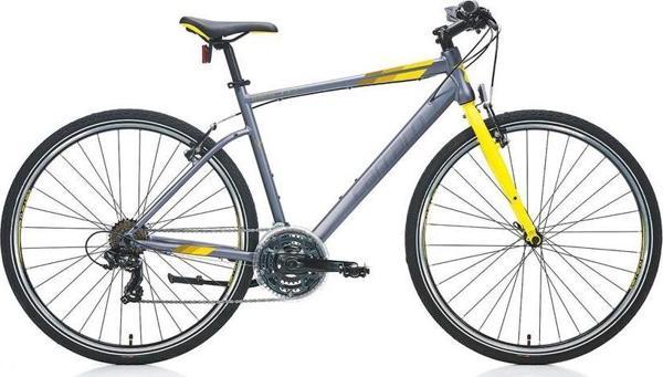 CARRARO SPORTIVE 321 ERKEK ŞEHİR BİSİKLETİ 480H V 28 JANT 21 VİTES MAT ANTRASİT SARI KOYU SARI - Image 1