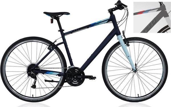 CARRARO SPORTIVE 327 ERKEK ŞEHİR BİSİKLETİ 480H V 28 JANT 27 VİTES MAT ANTRASİT GÜMÜŞ MAVİ KIRMIZI - Image 1