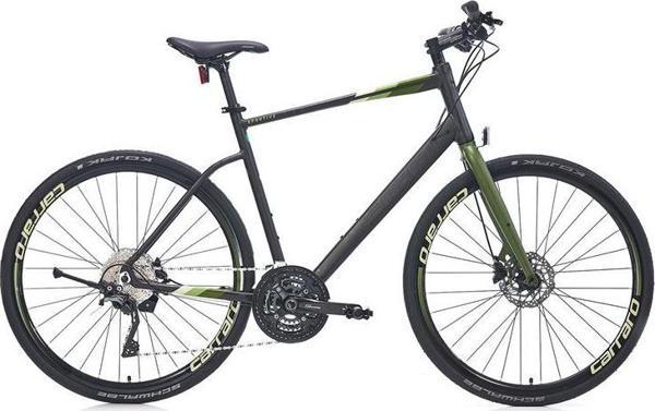 CARRARO SPORTIVE 330 ERKEK ŞEHİR BİSİKLETİ 520H HD 28 JANT 30 VİTES MAT KOYU GRİ HAKİ AÇIK YEŞİL - Image 1