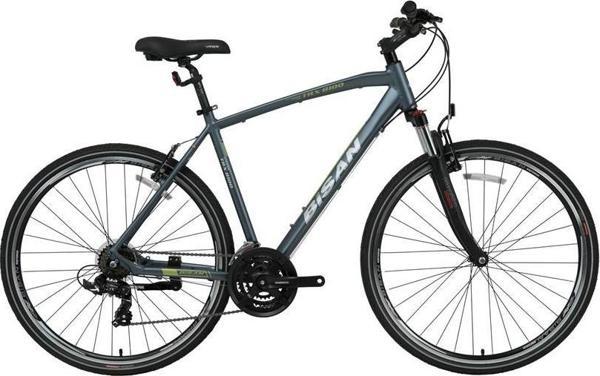 BİSAN TRX 8100 ERKEK ŞEHİR BİSİKLETİ 56CM V 28 JANT 21 VİTES LACİVERT YEŞİL BEYAZ - Image 1