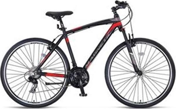 ÜMİT 2863 MAGNETIC ERKEK ŞEHİR BİSİKLETİ 460H V 28 JANT 21 VİTES SİYAH KIRMIZI - Image 1