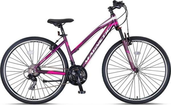 ÜMİT 2864 MAGNETIC L BAYAN ŞEHİR BİSİKLETİ 430H V 28 JANT 21 VİTES MÜRDÜM PEMBE - Image 1