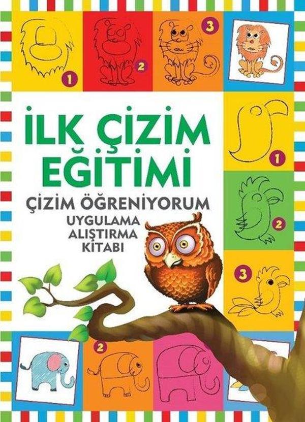 İlk Çizim Eğitimi-Çizim Öğreniyorum-Uygulama Alıştırma Kitabı - Halk Kitabevi Yayınevi - Image 1