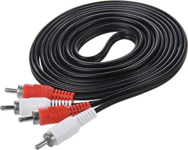 Tunex WM 1097 2 RCA Erkek + 2 RCA Erkek Siyah 15 Metre Kablo - Image 1