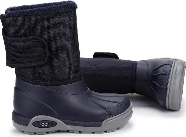 IGOR Topo Skı Nylon Erkek/Kız Çocuk Su Geçirmez Yağmur Kar Botu W10209 Lacivert - Image 1