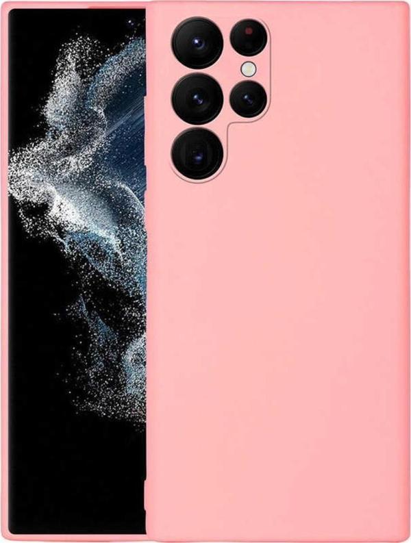 Coverzone Galaxy S22 Ultra Ile Uyumlu Kılıf Mara Silky Termoplastik Kılıf Pembe Açık - Image 1