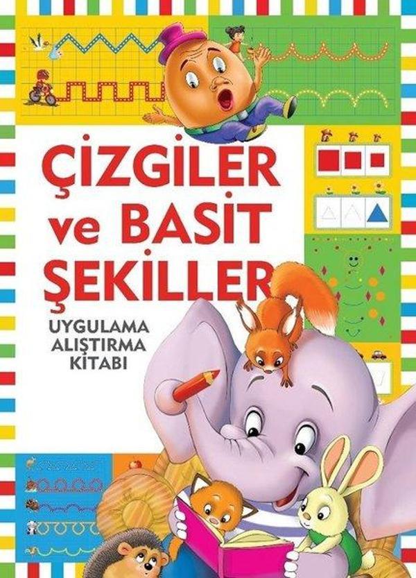 Çizgiler ve Basit Şekiller-Uygulama Alıştırma Kitabı - Halk Kitabevi Yayınevi - Image 1