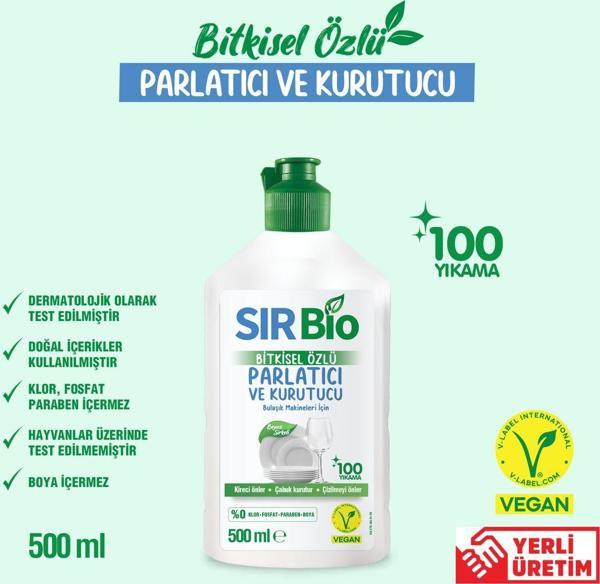 Sır Bio Bitkisel Özlü Bulaşık Makinesi Parlatıcı & Kurutucu 500 ml - Image 1