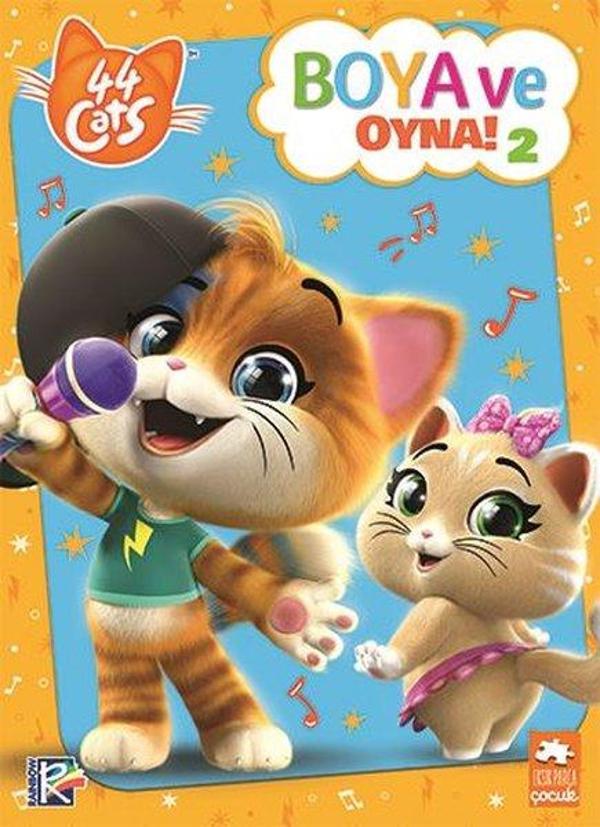 Boya ve Oyna! 2-44 Cats - Eksik Parça Yayınları - Image 1