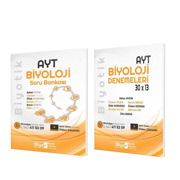 Biyotik AYT Biyoloji Soru ve Deneme Seti 2 Kitap - Biyotik Yayınları - Image 1