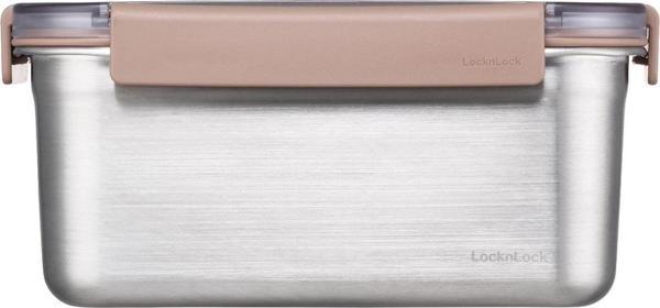 LocknLock LST605 Paslanmaz Çelik Fırın Saklama Kabı Kare Kilitli 1.3 Litre - Image 1