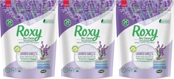 Dalan Roxy Bio Clean Matik Sabun Tozu 800gr Lavanta Bahçesi (3 Lü Set) (78 Yıkama) - Image 1
