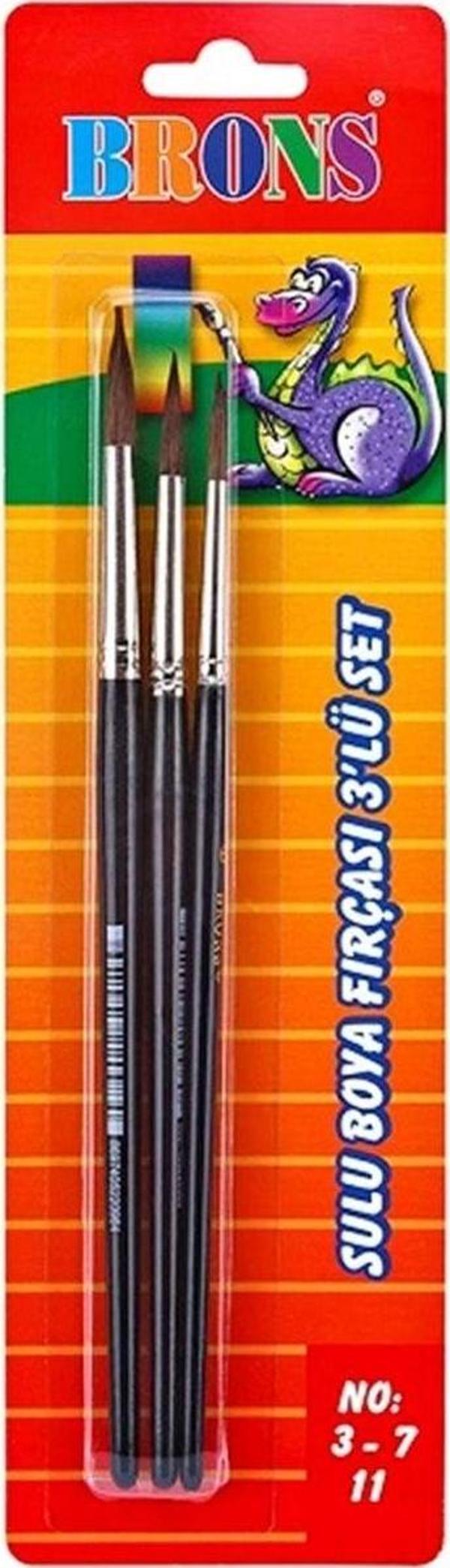 Brons Fırça Seti 3'lü (No: 3-7-11) - Image 1