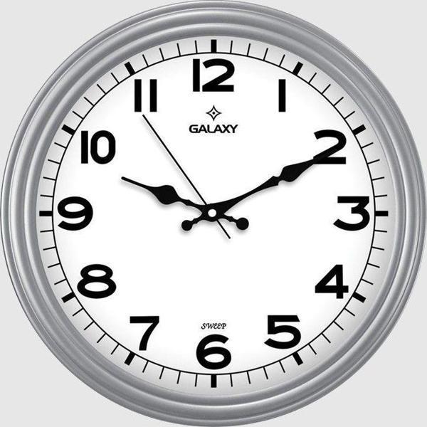 Galaxy Dekoratif Duvar Saati Gri Renk 29 CM - Image 1