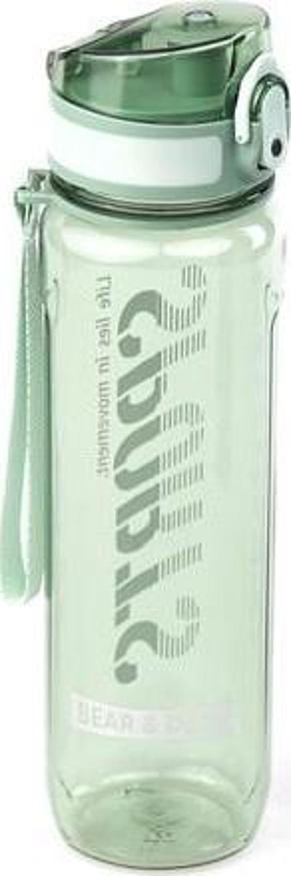 Bear & Deer Bear & Dear Otomatik Kapak Şeffaf Yeşil Matara 700 ml - MT0028 - Image 1