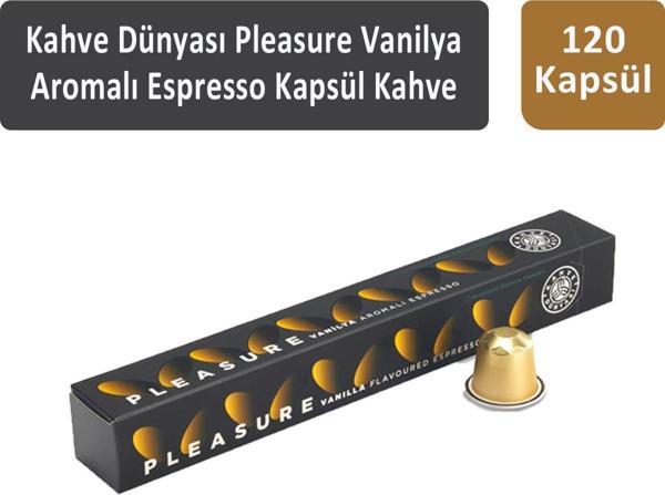 Kahve Dünyası Pleasure Vanilya Aromalı Espresso Kapsül Kahve 120 Kapsül - Image 1