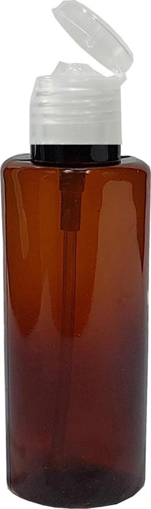 Paradise 100 Adet Amber Damla Dökme Kapaklı Şişe Pet 50Ml Beyaz Renk Kapaklı - Image 1