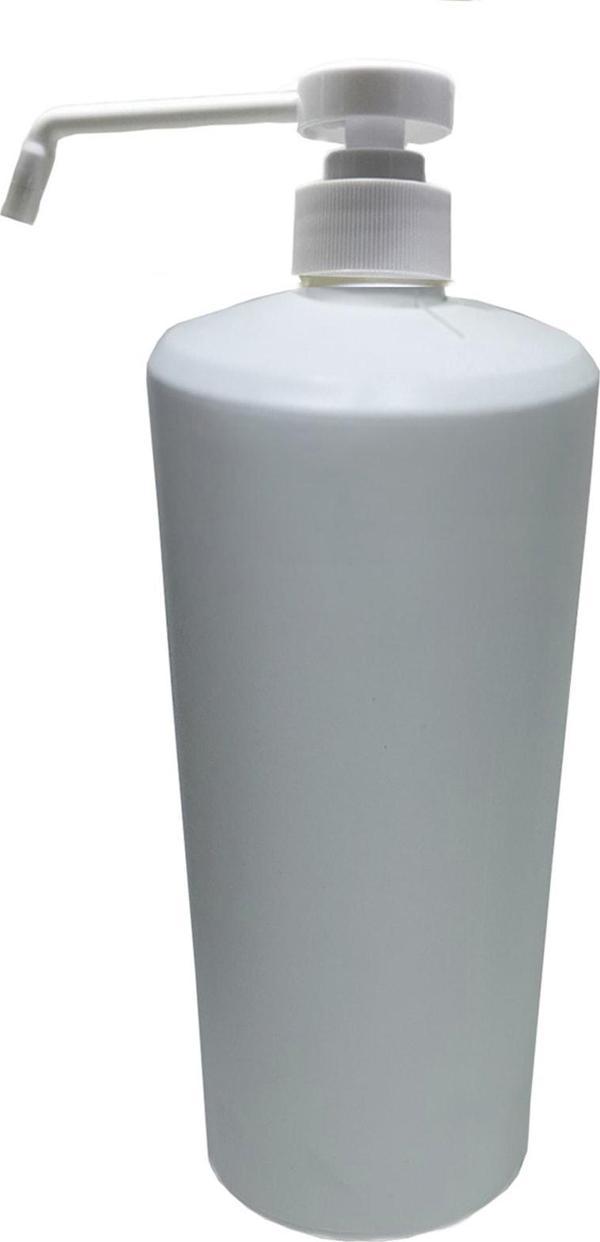 Paradise Ambalaj 1000Ml - 50 Adet - Beyaz Plastik Şişe + Valf Takım (Sprey Pompa Başlıklı) - Image 1