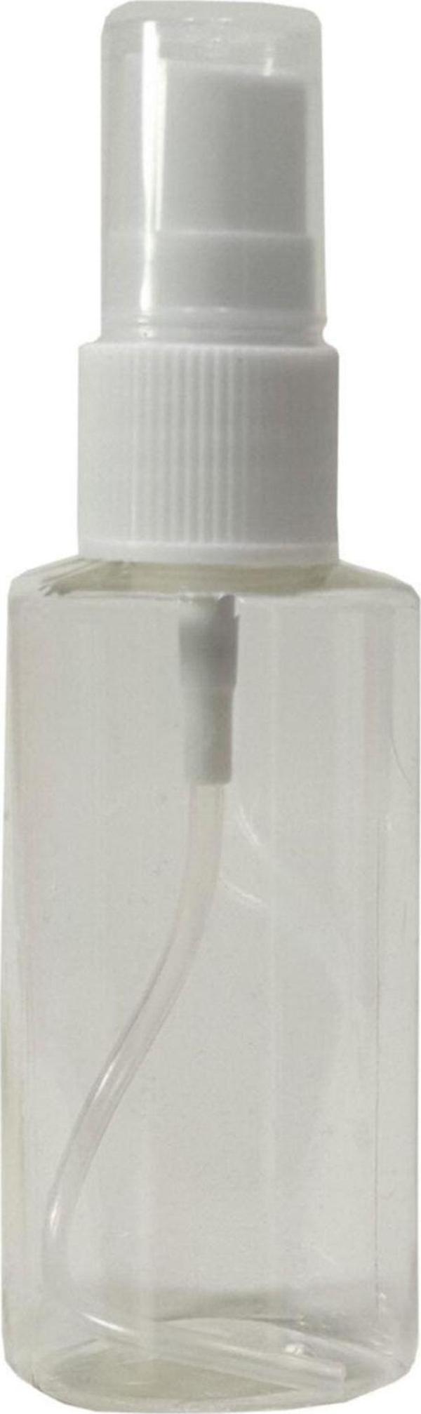 Paradise Sert Plastik 50Ml Boş Sprey Kolonya Dezenfektan Şişesi + Valf 50 Adet - Image 1