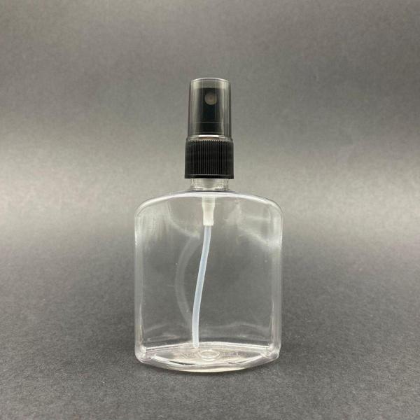 Pause Art Home 100 Cc Yassı Plastik Şişe - Siyah Spreyli - 100 Ml Spreyli Pet Şişe (20 Adet) - Image 1