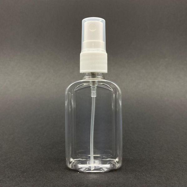 Pause Art Home 50 Cc Yassı Plastik Şişe - Beyaz Spreyli - 50 Ml Spreyli Pet Şişe ( 25 Adet) - Image 1