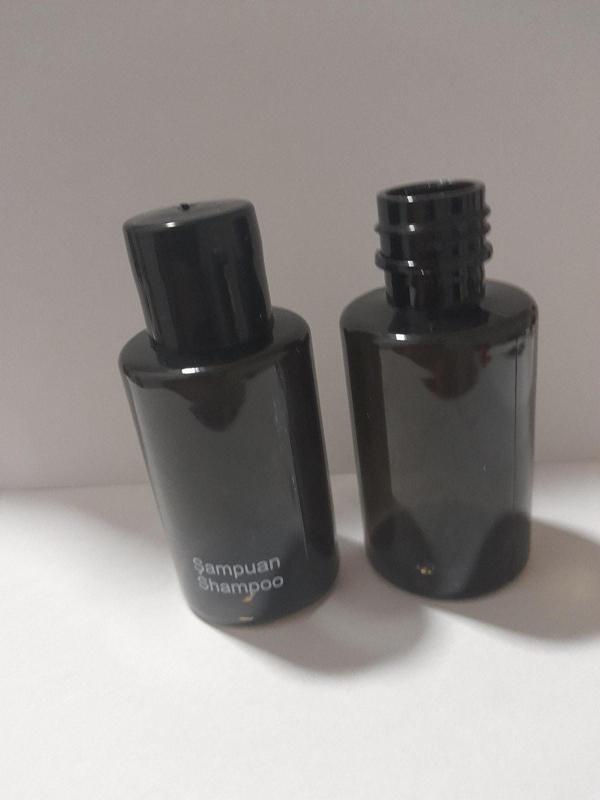 Kayapet Boş Şampuan Shampoo Baskılı Siyah Şişe . Otel Tipi Mini Şişe.Seyahat Boy Kuaför Malzemesi 1.000 Adet - Image 1