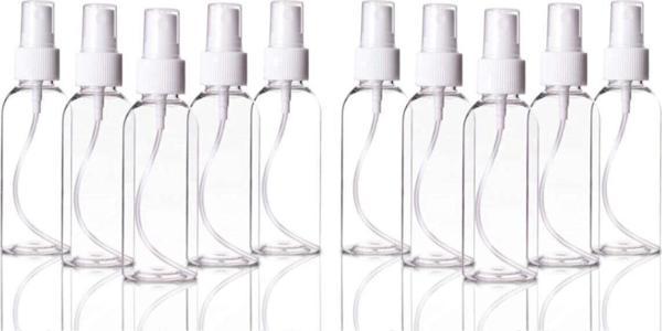 Ssepetlesene 12 Adet Sert Plastik 100Ml Boş Sprey Kolonya Dezenfektan Şişesi - 100 Ml - Image 1