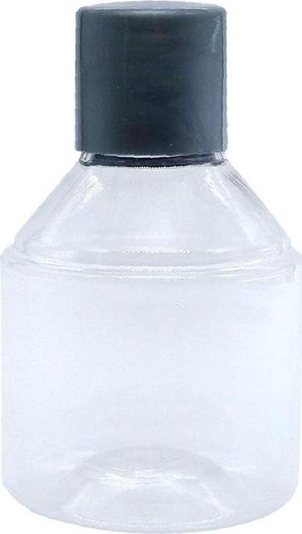 Kayapetlastik 50 Adet Mini Boş Plastik Pet Şişe Damacana Şişe Kapak.Şampuan Duş Jeli Saç Kremi Kuaför Otel Tipi - Image 1