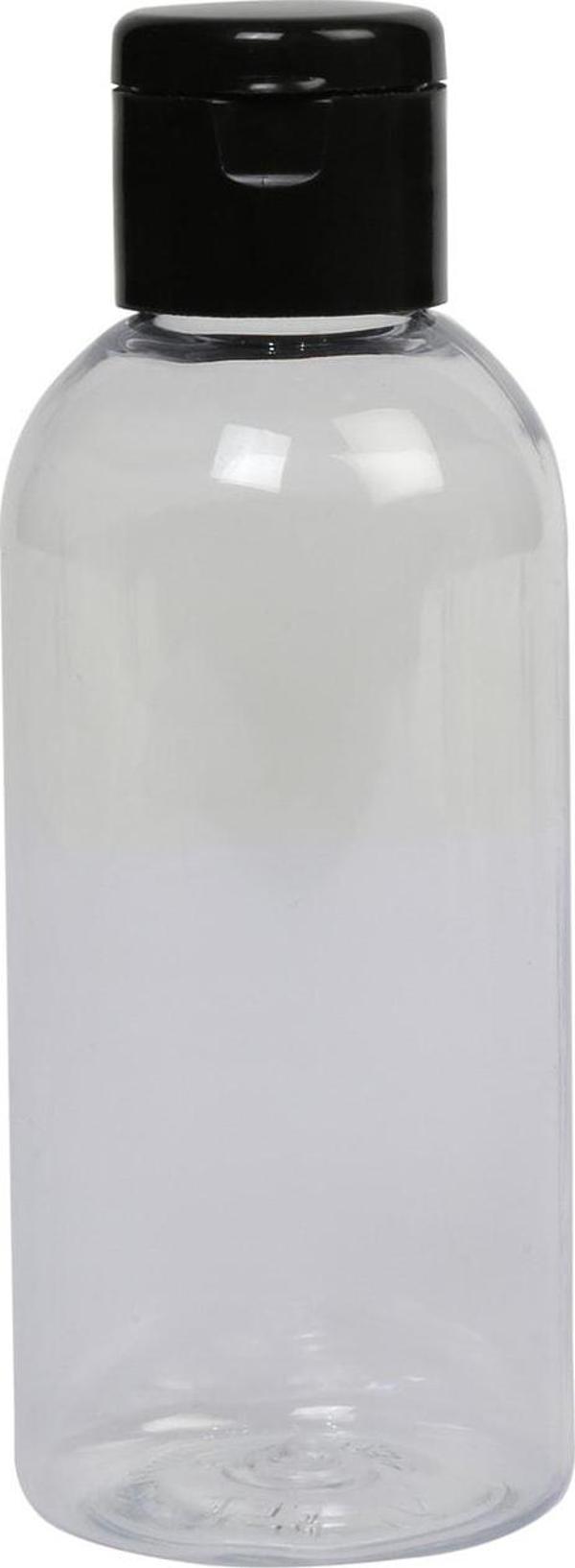 Makrobay 100 Ml - Siyah - Fliptop Kapaklı -Dezanfektan - Kolonya - Likit - 10 Adet - Image 1